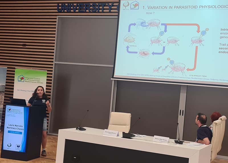 Laura Martinez Chavez presenting conference