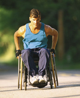 Man in wheelchair