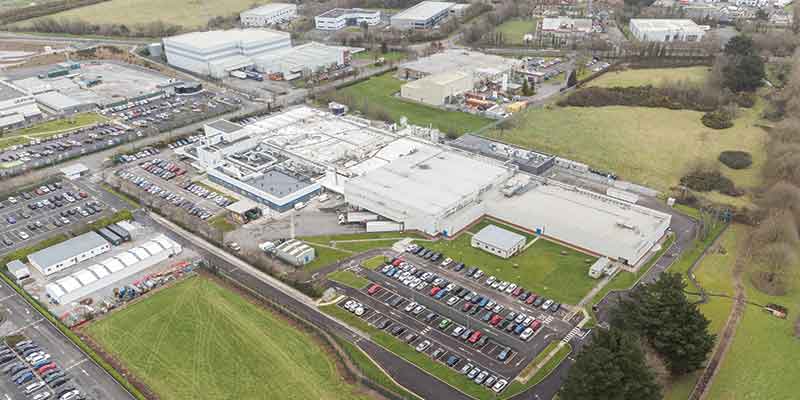 GE Healthcare site in Cork - aerial view