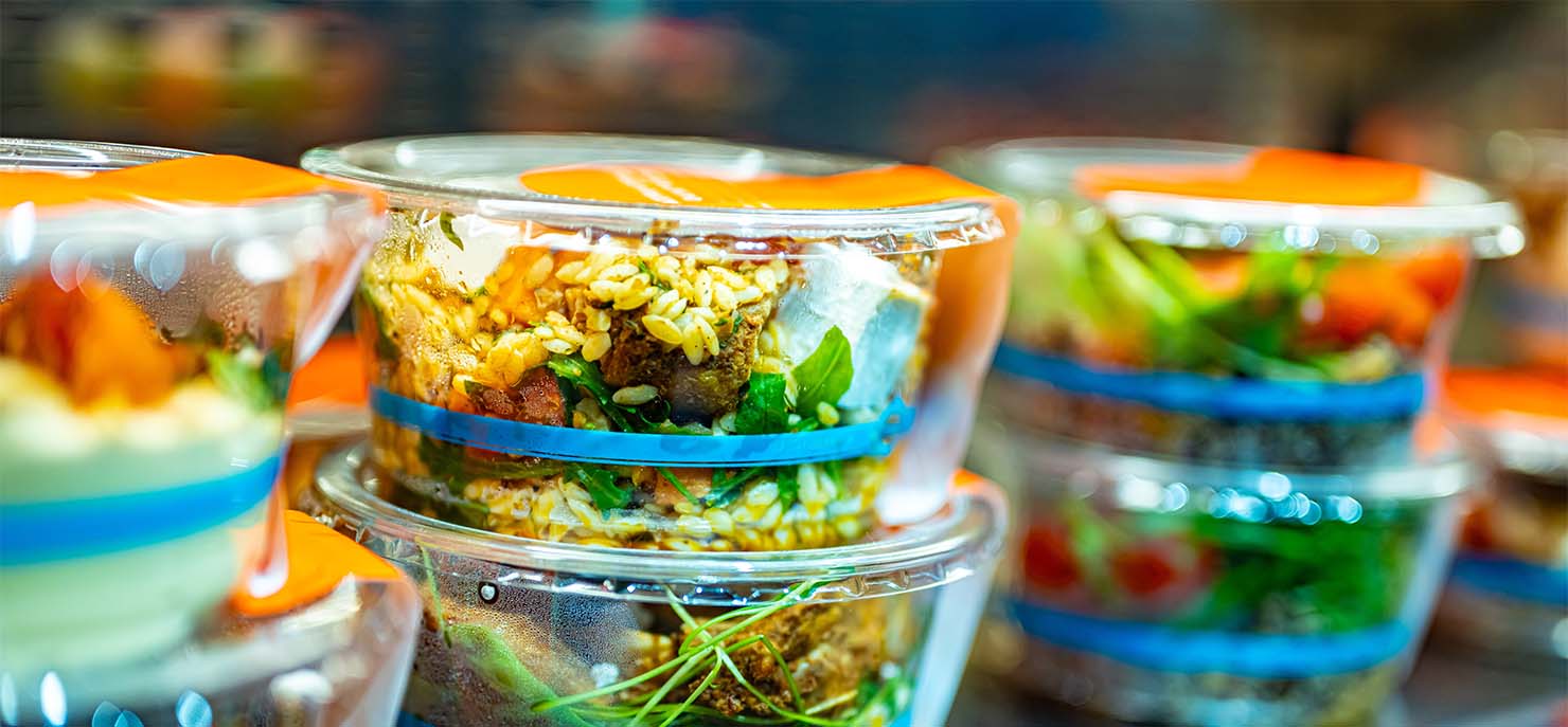 Meal in food packaging