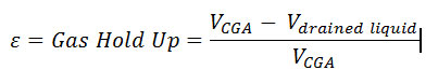 Gas Hold Up